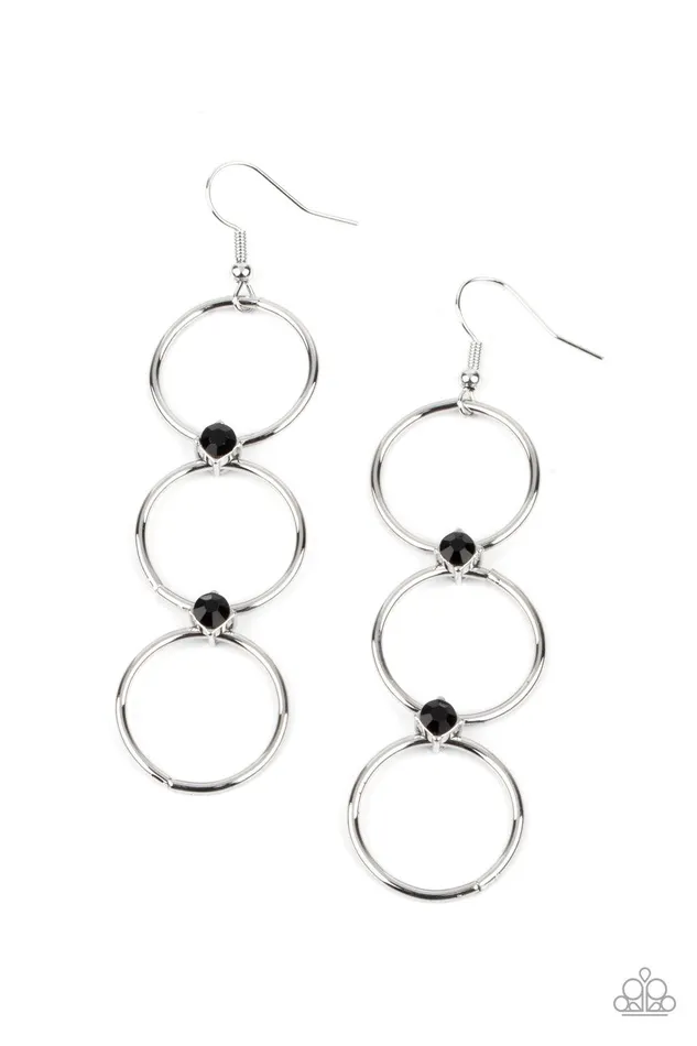 Earrings Paparazzi Accessories Refined Society Black Earrings Jewelry by Bretta