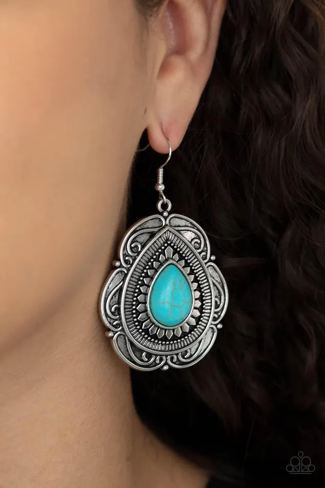 Earrings Paparazzi Accessories Southwestern Soul Blue Earrings Jewelry by Bretta Earrings Paparazzi Accessories Southwestern Soul Blue Earrings Jewelry by Bretta