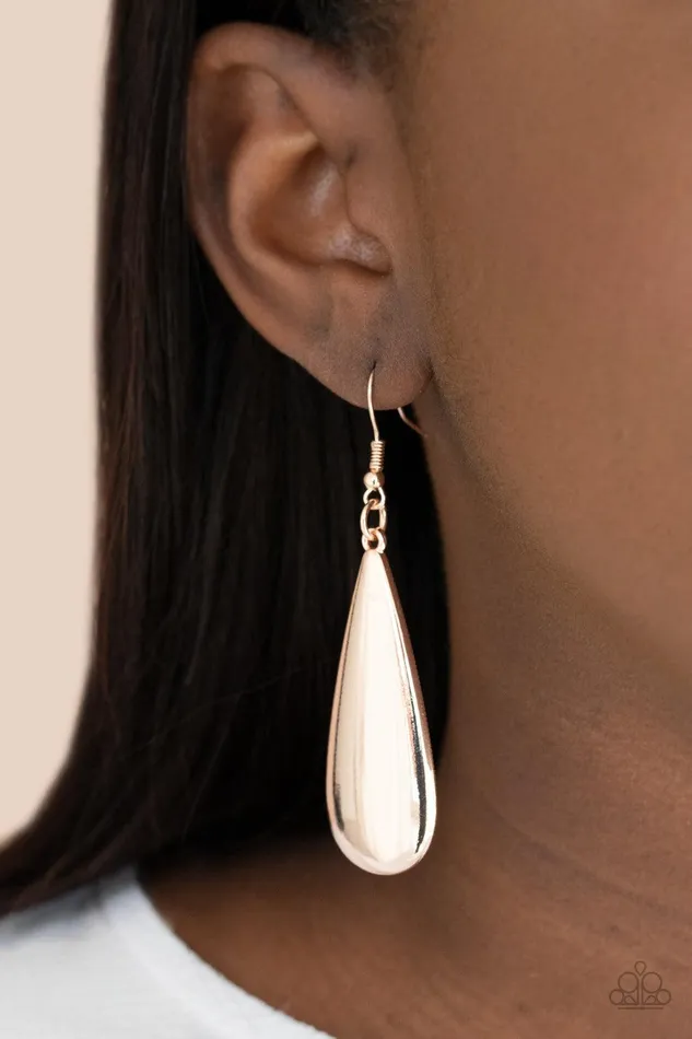 Earrings The Drop Off Rose Gold Earrings Jewelry by Bretta Paparazzi Accessories Earrings The Drop Off Rose Gold Earrings Jewelry by Bretta Paparazzi Accessories