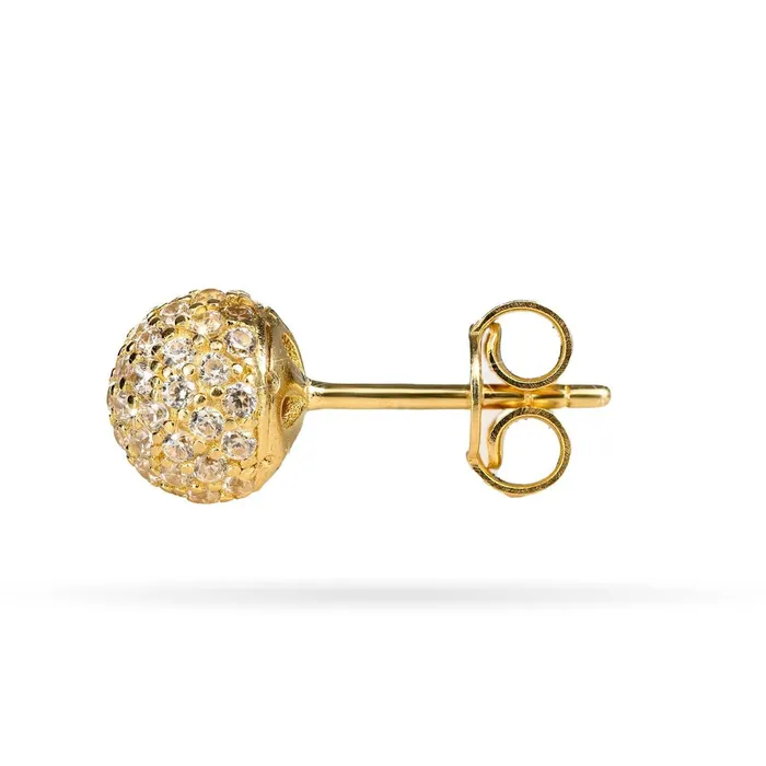Earrings Womens gold stud earrings with zircons Senso Gold Shine Senso Gold