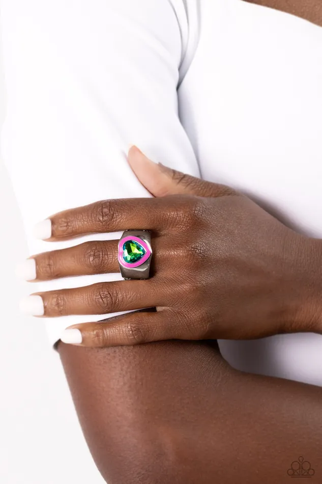 Fond Regard Pink Ring Jewelry by Bretta Paparazzi Accessories Rings