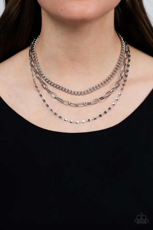 Galvanized Grit Silver Necklace Jewelry by Bretta Paparazzi Accessories Necklaces Galvanized Grit Silver Necklace Jewelry by Bretta Paparazzi Accessories Necklaces