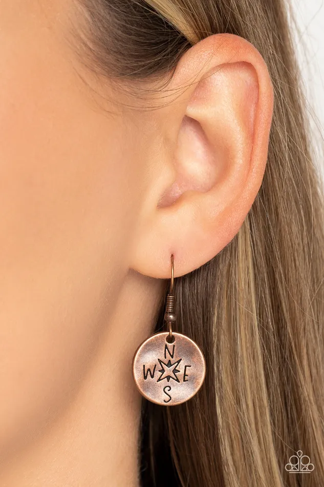 Gilded Guide Copper Necklace Jewelry by Bretta Paparazzi Accessories Necklaces