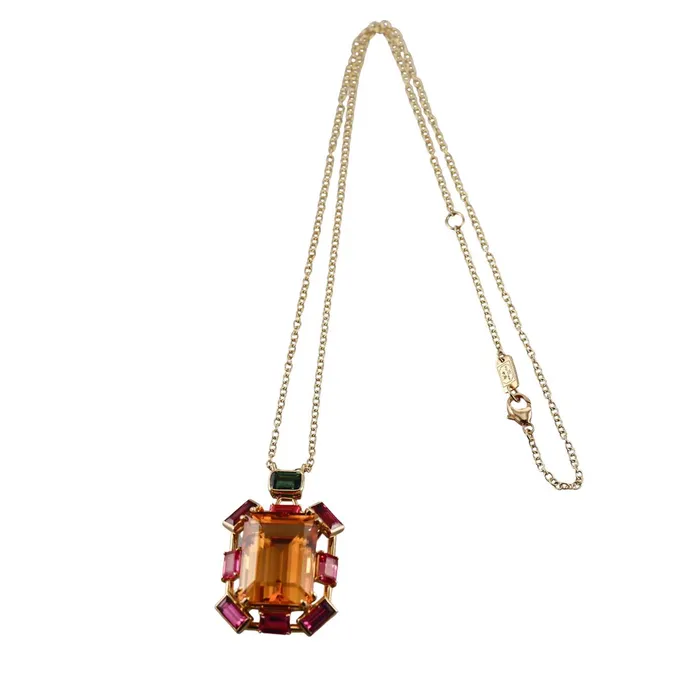 Ippolita Gelato Gold Citrine Tourmaline Pendant Necklace Ippolita Necklaces