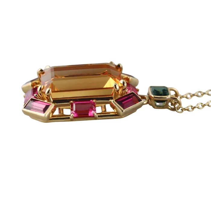 Ippolita Gelato Gold Citrine Tourmaline Pendant Necklace Ippolita Necklaces