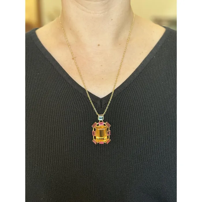 Ippolita Gelato Gold Citrine Tourmaline Pendant Necklace Ippolita Necklaces