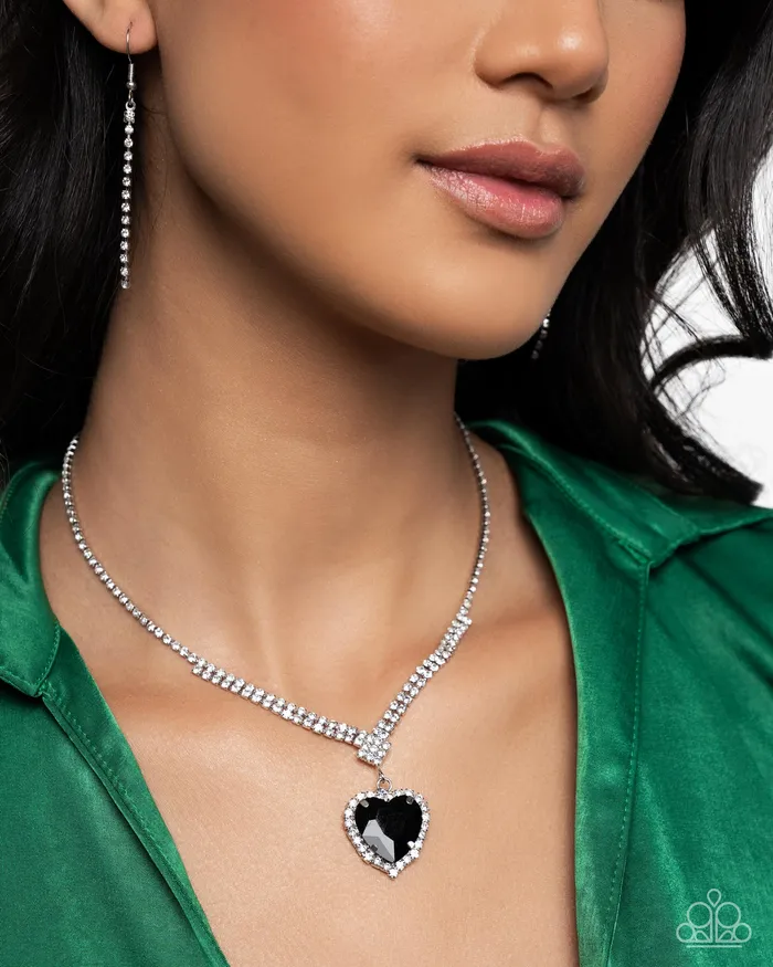 Necklaces Paparazzi Accessories Parisian Playdate Black Necklace Jewelry by Bretta