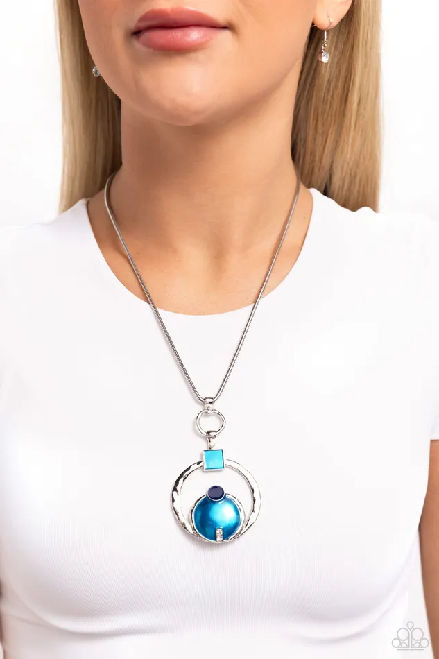 Necklaces Paparazzi Accessories Tastefully Transparent Blue Necklace Jewelry by Bretta Necklaces Paparazzi Accessories Tastefully Transparent Blue Necklace Jewelry by Bretta