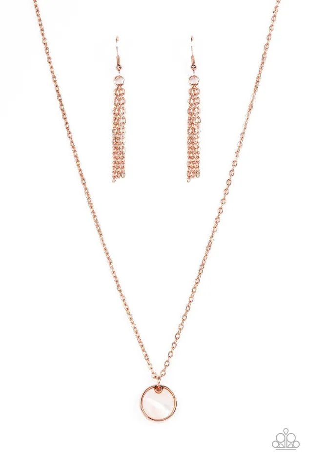 New Age Nautical Copper Necklace Jewelry by Bretta Paparazzi Accessories Necklaces
