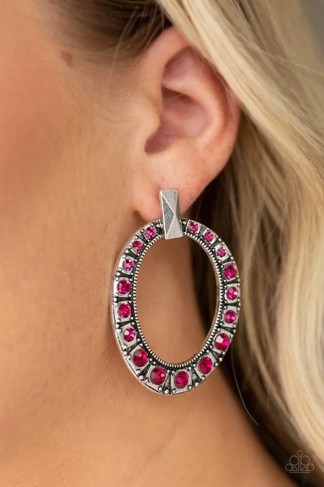 Paparazzi Accessories Earrings All For GLOW Pink Earrings Jewelry By Bretta