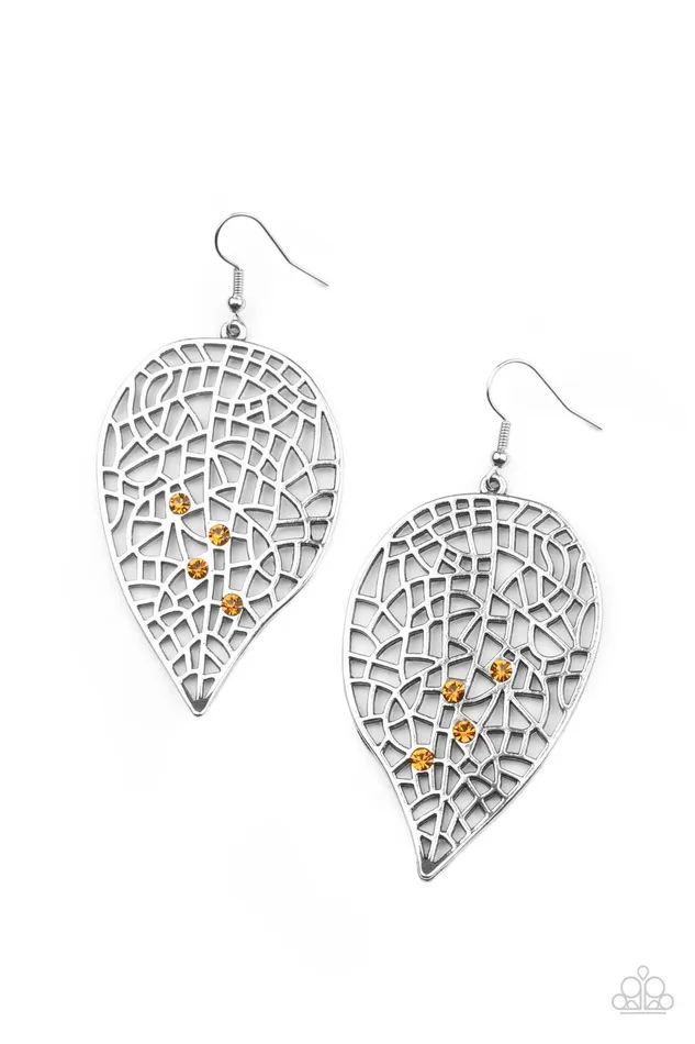 Paparazzi Accessories Earrings Seasonal Showcase Yellow Earrings Jewelry by Bretta