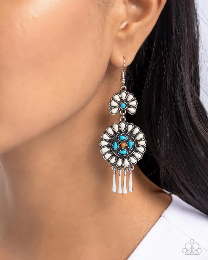 Paparazzi Accessories Earrings Watch the Sunset White Earrings Jewelry by Bretta Paparazzi Accessories Earrings Watch the Sunset White Earrings Jewelry by Bretta