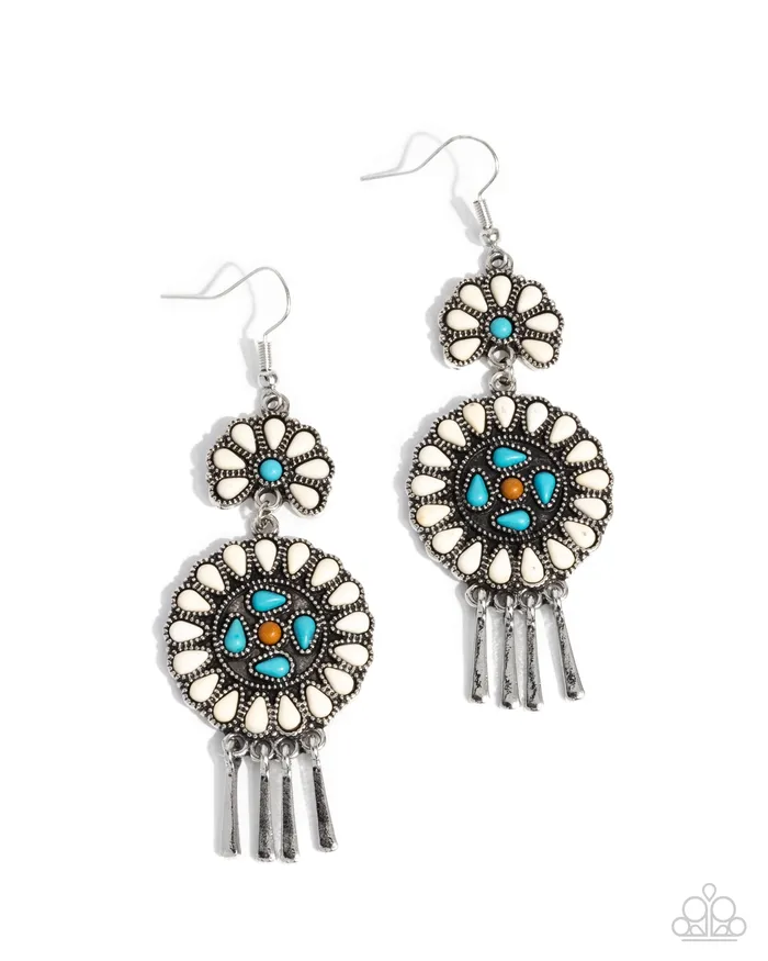 Paparazzi Accessories Earrings Watch the Sunset White Earrings Jewelry by Bretta