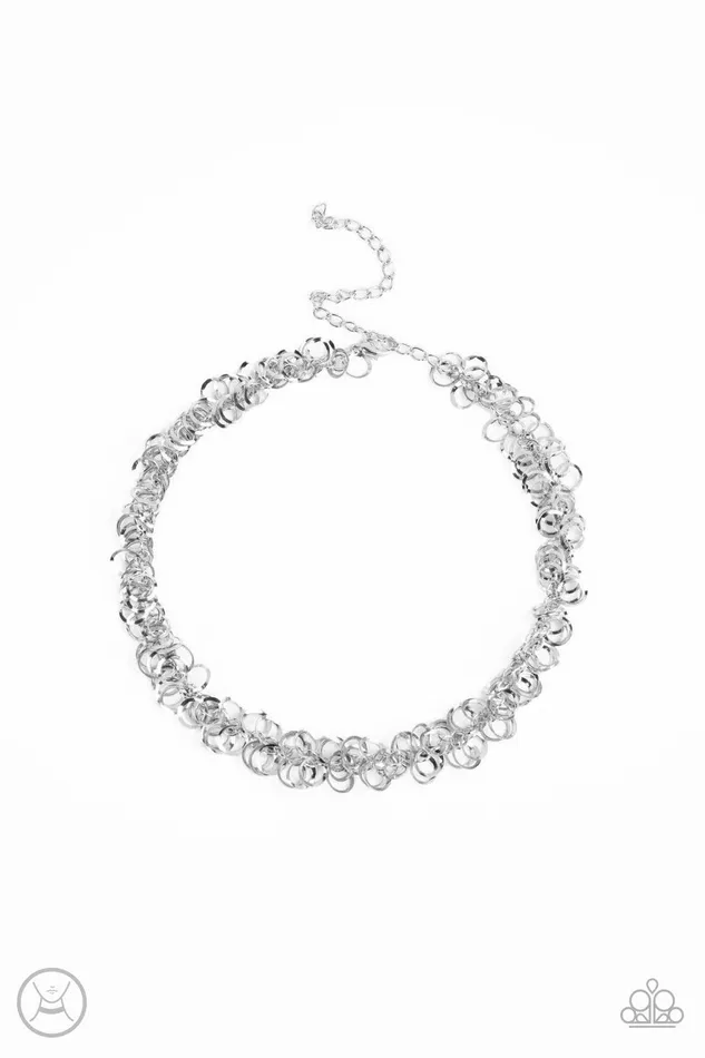 Paparazzi Accessories Necklaces Cause a Commotion Silver Necklace Jewelry by Bretta