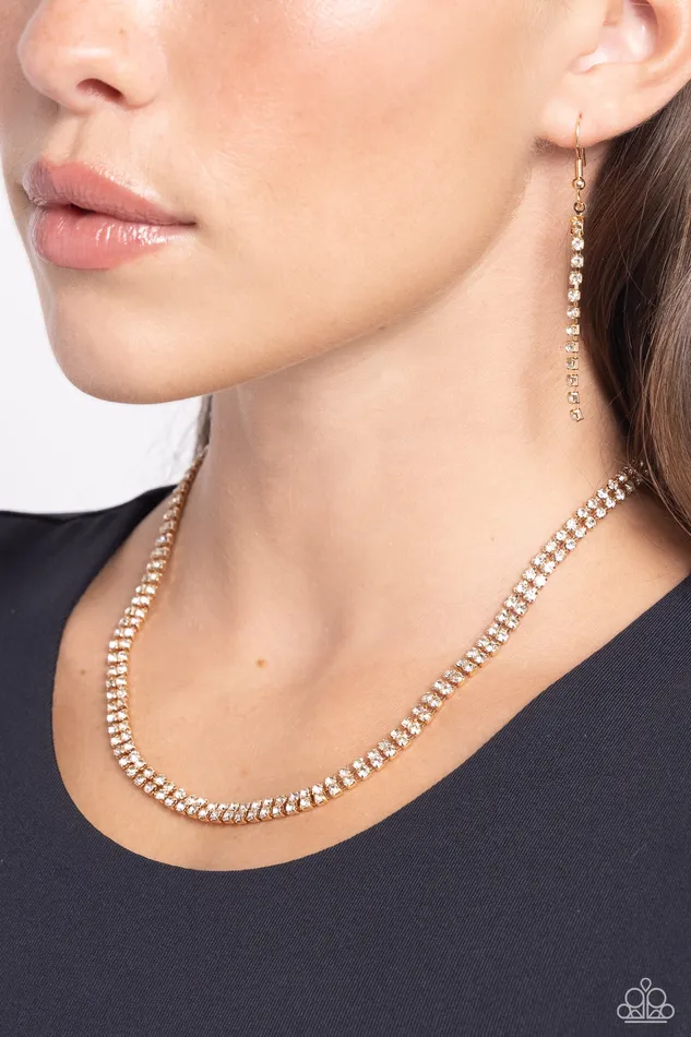 Paparazzi Accessories Necklaces Dazzling Declaration Gold Necklace Jewelry by Bretta Paparazzi Accessories Necklaces Dazzling Declaration Gold Necklace Jewelry by Bretta