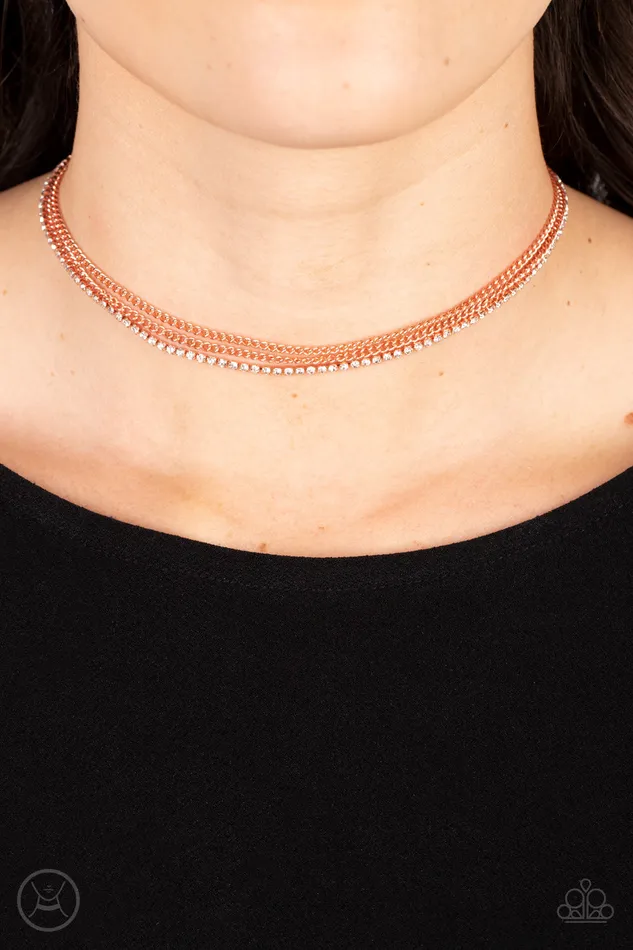 Paparazzi Accessories Necklaces Glitzy Gusto Copper Necklace Jewelry by Bretta