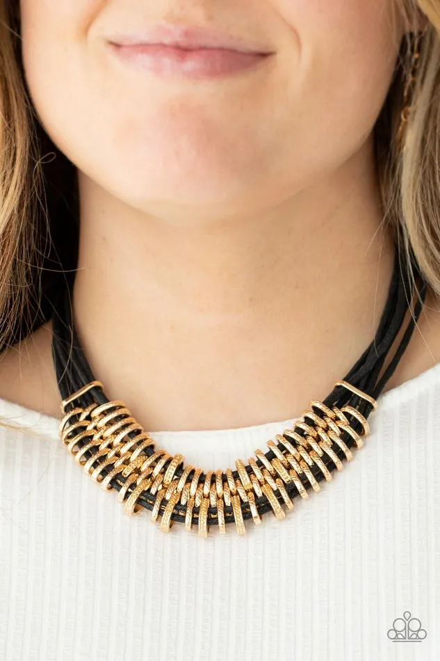Paparazzi Accessories Necklaces Lock Stock and SPARKLE Gold Necklace Jewelry by Bretta Paparazzi Accessories Necklaces Lock Stock and SPARKLE Gold Necklace Jewelry by Bretta