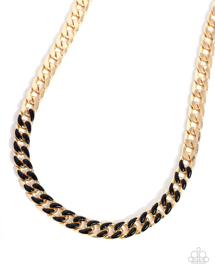 Paparazzi Accessories Necklaces Painted Problem Black Necklace Jewelry by Bretta