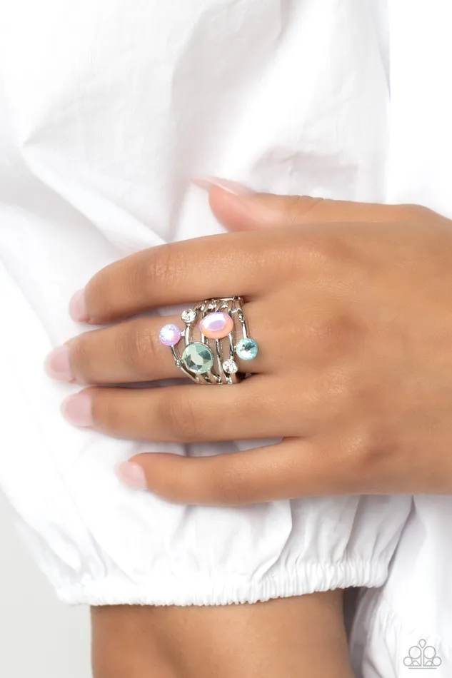 Paparazzi Accessories Rings Timeless Trickle Blue Ring Jewelry by Bretta
