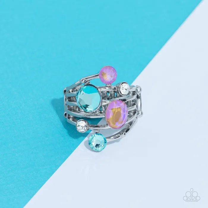 Paparazzi Accessories Rings Timeless Trickle Blue Ring Jewelry by Bretta