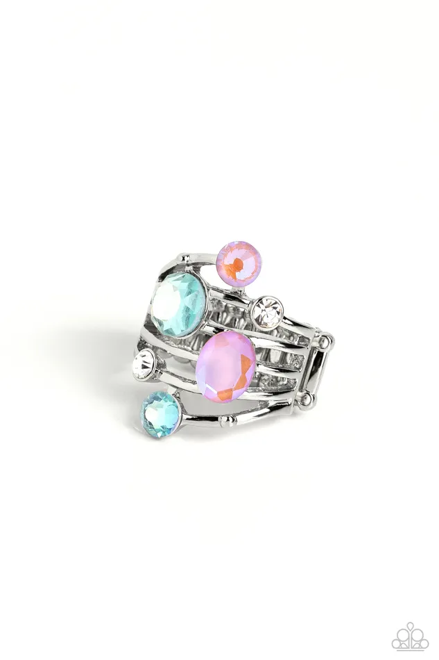 Paparazzi Accessories Rings Timeless Trickle Blue Ring Jewelry by Bretta