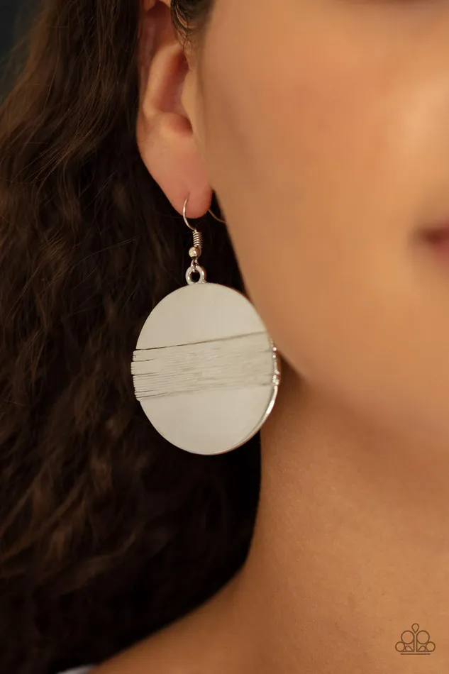 Paparazzi Accessories Ultra Uptown Silver Earrings Jewelry by Bretta Earrings