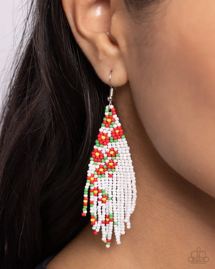 Picturesque Patchwork Red Earrings Jewelry by Bretta Paparazzi Accessories Earrings Picturesque Patchwork Red Earrings Jewelry by Bretta Paparazzi Accessories Earrings