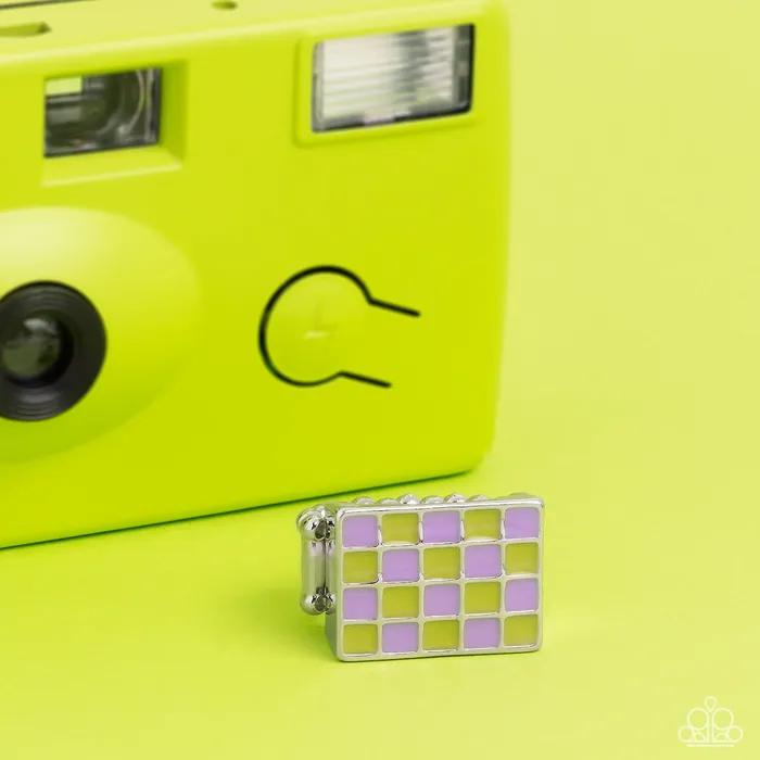Rings Checkerboard Craze Green Ring Jewelry by Bretta Paparazzi Accessories