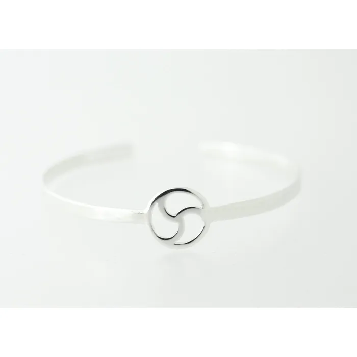 Rings Erosmoon DISCREET BDSM SYMBOL CUFF BANGLE STERLING SILVER Rings Erosmoon DISCREET BDSM SYMBOL CUFF BANGLE STERLING SILVER