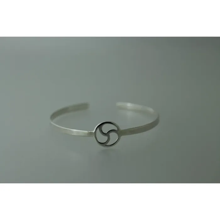 Rings Erosmoon DISCREET BDSM SYMBOL CUFF BANGLE STERLING SILVER Rings Erosmoon DISCREET BDSM SYMBOL CUFF BANGLE STERLING SILVER