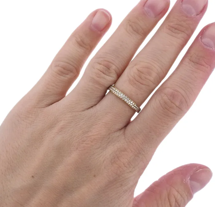 Rings Georg Jensen Georg Jensen 18k Yellow Gold Magic Pave Diamond Ring 1513 B
