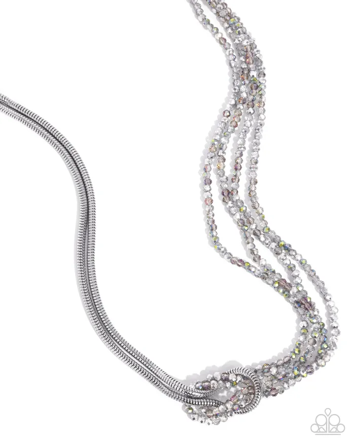 Rings Mismatched Mirage Silver Necklaces Jewelry by Bretta Paparazzi Accessories