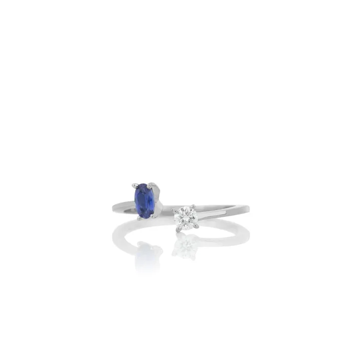 Rings Womens sapphire and diamond ring AURUM by Gubjrg