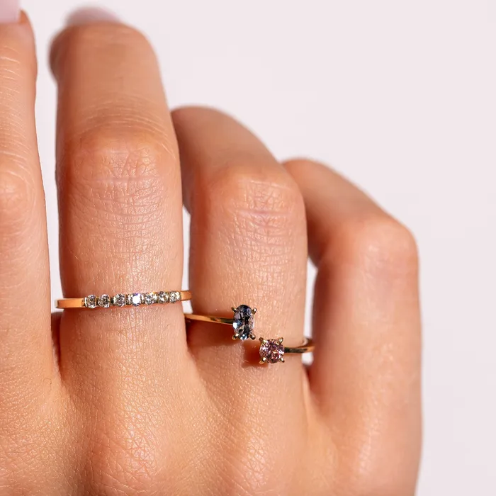 Rings Womens sapphire and diamond ring AURUM by Gubjrg