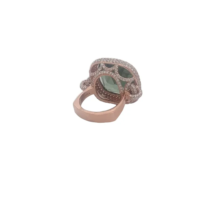 Rings YaninaCo Jewelry Green Amethyst Gemstone Ring