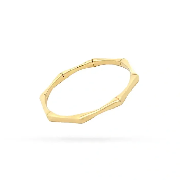 Senso Gold Rings 14K gold ring with bamboo design Sense Gold