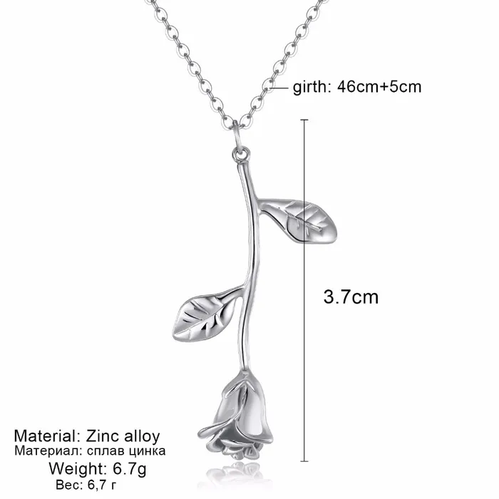UrbanVinta Vintage Rose Necklace Necklaces UrbanVinta Vintage Rose Necklace Necklaces
