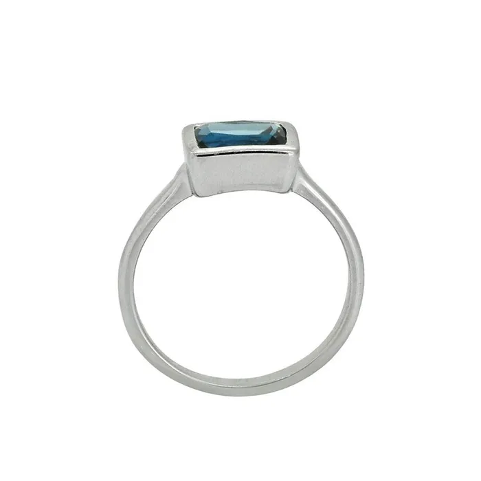 174 Ct London Blue Topaz Solid 925 Sterling Silver Ring Jewelry YoTreasure Rings