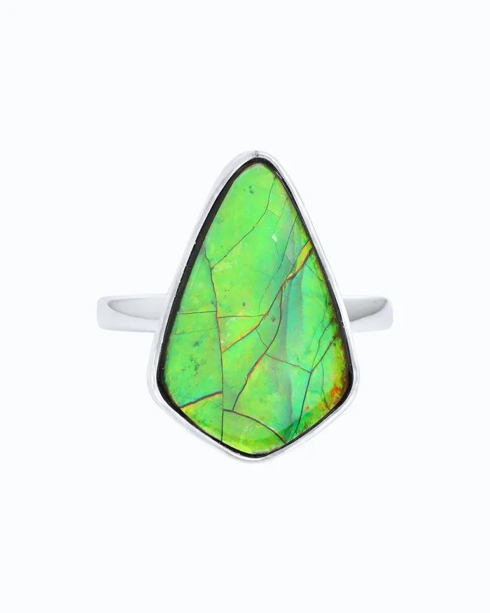 1415 Ct Ammolite Ring Solid 925 Sterling Silver Gemstone Jewelry YoTreasure Rings 1415 Ct Ammolite Ring Solid 925 Sterling Silver Gemstone Jewelry YoTreasure Rings