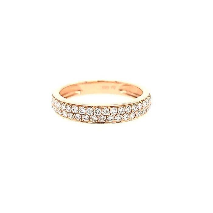 14k Rose Gold Diamond Ring I423 Azure Rings