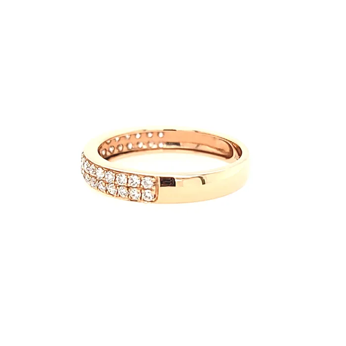 14k Rose Gold Diamond Ring I423 Azure Rings