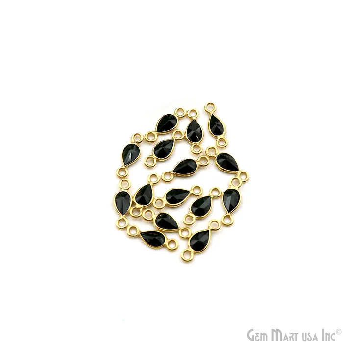 5pc Lot Zircon Pears 6x4mm Double Bail Gold Plated Gemstone Connector GemMartUSA PreStyled Sets 5pc Lot Zircon Pears 6x4mm Double Bail Gold Plated Gemstone Connector GemMartUSA PreStyled Sets