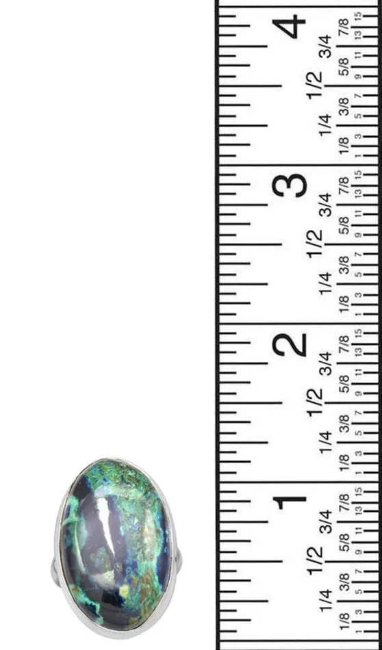 Azurite Malachite 925 Sterling Silver Rings Silver Jewelry YoTreasure Rings