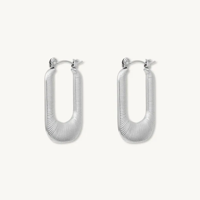 Camile Stone Cosette Statement Hoop Earrings Earrings