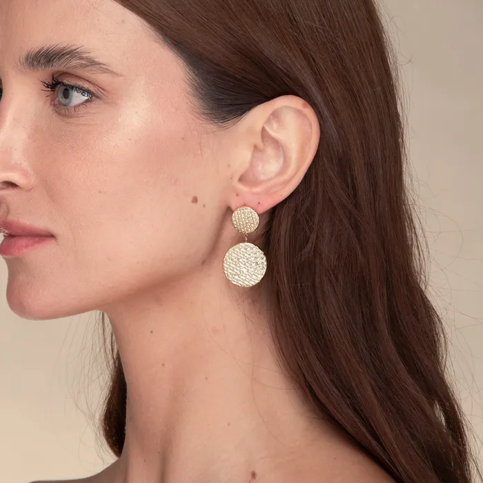 Camile Stone Earrings Daphne Weave Stud Earrings