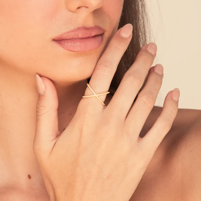Camile Stone Rings The Criss Cross Sapphire Engagement Ring