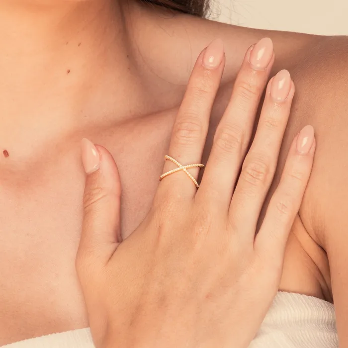 Camile Stone Rings The Criss Cross Sapphire Engagement Ring