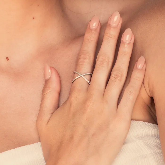 Camile Stone Rings The Criss Cross Sapphire Engagement Ring