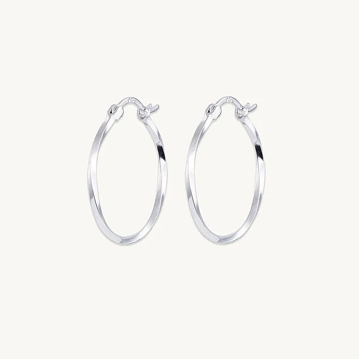 Camile Stone Swirl Hoop Earrings Earrings Camile Stone Swirl Hoop Earrings Earrings
