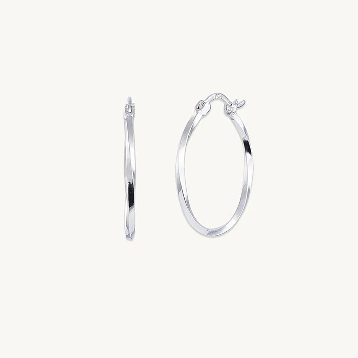 Camile Stone Swirl Hoop Earrings Earrings Camile Stone Swirl Hoop Earrings Earrings